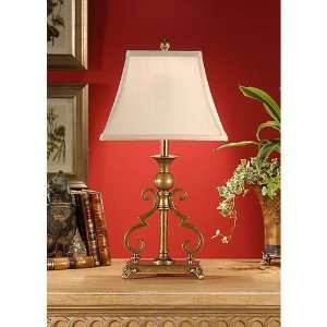  Wildwood Lamps 9220 Bracketed 1 Light Table Lamps in Brass 