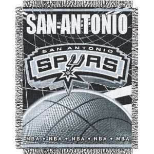    San Antonio Spurs Woven NBA Throw   48 x 60