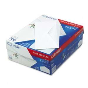  White Wove Business Envelopes   V Flap, #10, White, 500 
