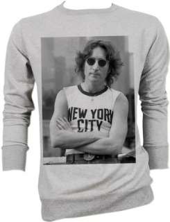 John Lennon NYC Beatles Vtg Retro Sweater Jacket S,M,L  