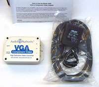   foot VGA male to male cable, documentation, and a power supply