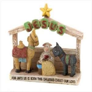  Barn Animal Nativity Scene 