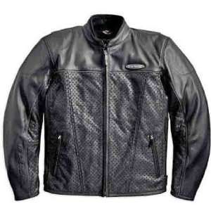 Harley Davidson® Mens FXRG® Perforated Leather Jacket. Reflective 