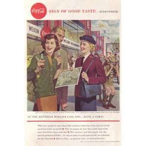   1958 Coca Cola Brussels Worlds Fair Coca Cola, John Falter Books