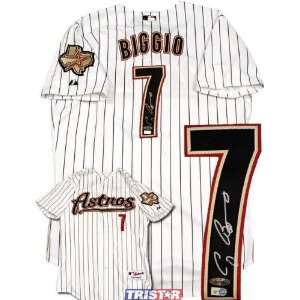  Craig Biggio Autographed Authentic White Houston Astros 