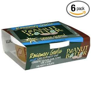 Peanut Better, Rosemary Garlic, 8 Ounce Tubs (Pack of 6)  