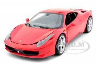 2011 FERRARI 458 ITALIA RED 118 DIECAST MODEL CAR BY HOTWHEELS T6917 