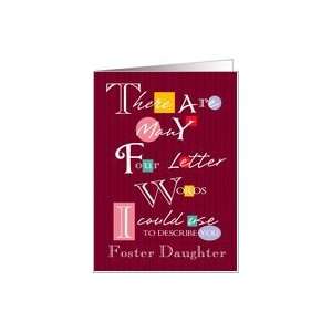  Foster Daughter   Four Letter Words   Birthday Card Toys & Games