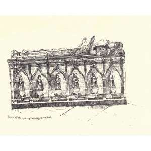   ) Print Tomb of Humphrey Salway Stanford Church Worcs