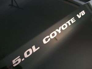 0L COYOTE V8 DECALS 2011 2012 Ford F150 Mustang GT 302 Engine Hood 