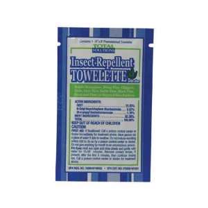   towelette with 12.33% DEET. EPA approved.