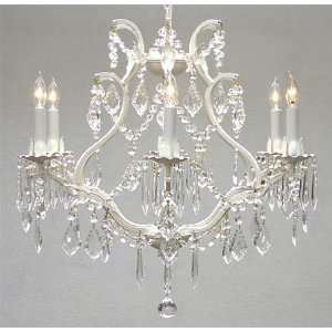  A83 WHITE/3530/6 Chandelier Lighting Crystal Chandeliers 