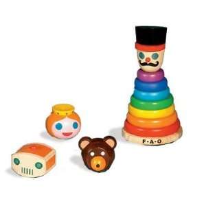    FAO Schwarz Wooden Stacker   Sustainable Wood Toys & Games
