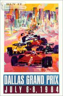LeRoy Neiman Dallas Grand Prix NEW  