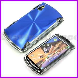 Metal Plated Case Cover Sony Ericsson Xperia Play Blue  