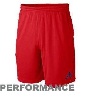  Nike Atlanta Braves Red MLB Training Shorts Sports 