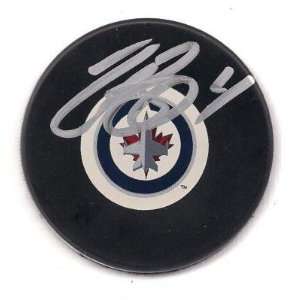  Autographed Zach Bogosian Puck   Winnipeg Jets Sports 