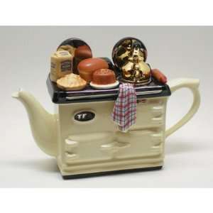 Tea Pottery ABAKE01/CRE Aga Baking Day Teapot in Cream  