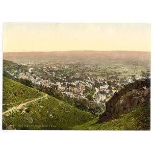   Print Victorian Photochrom Malvern From Prospect Hill