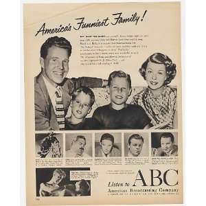   and Harriet Nelson Family ABC Radio Print Ad (3838)