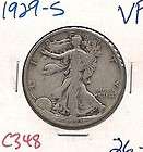 1929 S Liberty Walking Half Dollar Very Fine C348