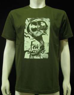 Hunter S Thompson Fear and loathing T Shirt Men M Green  