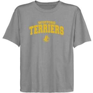 Wofford Terriers Youth Ash Logo Arch T shirt Sports 