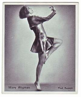 Four 1933 Expressionist Dance Cards of MARY WIGMAN  