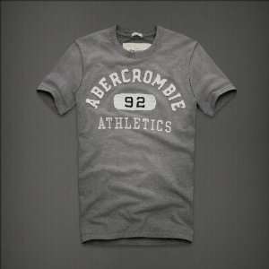 Abercrombie & Fitch Mens Graphic Tees Heather Gray