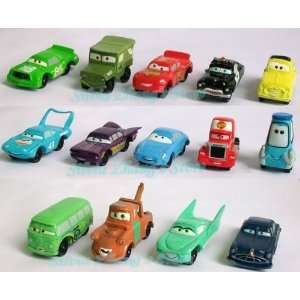  ems high quality pvc new 14 pcs pixar car figures full set 