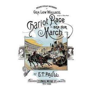    Vintage Art Chariot Race or Ben Hur March   03401 7