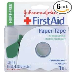  Johnson & Johnson Paper Tape 1 x 5 Yards (Pack of 6 