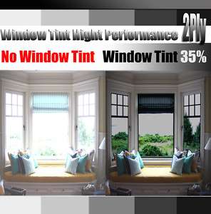 36 x50 Home Window Tint High Performance 2ply 35%  