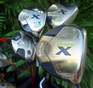 CALLAWAY Golf X18 Irons Club Set 3 PW Uniflex Polished Beauties FREE 
