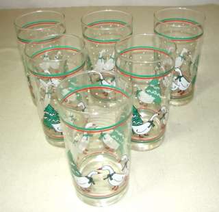 GLASSES/TUMBLERS~~A Gaggle of Geese~Holiday/Christmas  