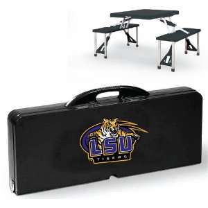  LSU Portable Fold out Picnic Table for 4 with Case Patio 