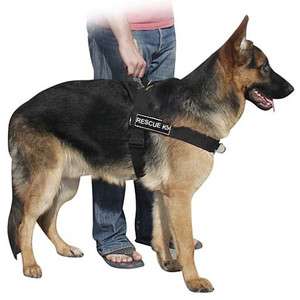 Dog No Pull Harness with Velcro Patches RESCUE K9  
