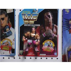    1992 RARE WWF HASBRO BRET HITMAN HART BLUE CARD Toys & Games