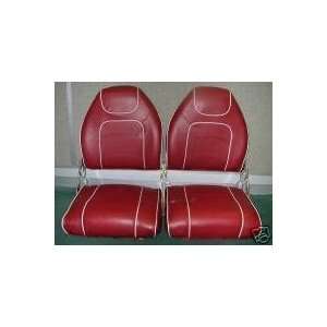   New Deluxe High Back Lock & Lounge Boat Seat (Red)