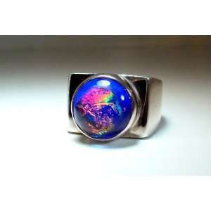  Stunning Dichoric Glass Ring, 13 Jewelry