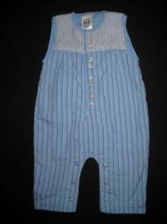 Baby Gap Lined Filled Romper Overalls Newborn 0 3 Month  