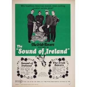  1967 Print Ad Irish Rovers Band Sound of Ireland Decca 