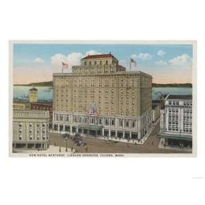  Tacoma, WA   View of Hotel Winthrop Premium Poster Print 