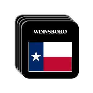 US State Flag   WINNSBORO, Texas (TX) Set of 4 Mini Mousepad Coasters