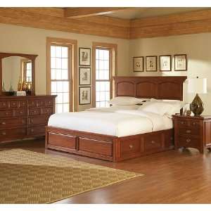  Broyhill Modern Country Classics Cherry Finish Panel Bed 
