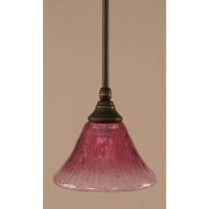  6.5 One Light Mini Pendant with Wine Crystal Glass in 