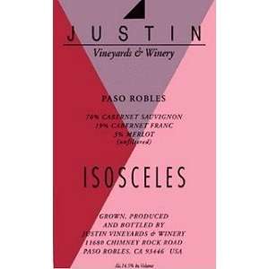  Justin Vineyard Isosceles 2006 3L Grocery & Gourmet Food