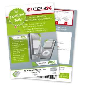  2 x atFoliX FX Mirror Stylish screen protector for Acer N320 