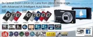 8x Optical Zoom LEICA DC Lens from 28mm Wide angle with Advanced iA 