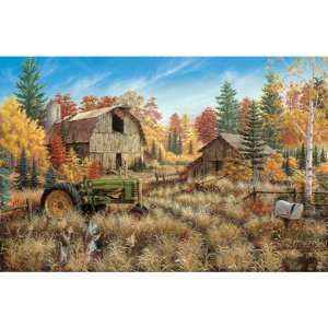   Puzzle Factory Rustic Deer Valley 1000 Piece Puzzle Toys & Games